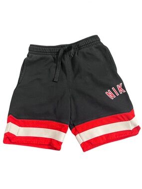 Nike Air Boys Athletic Shorts Size 5-6Y Black Red